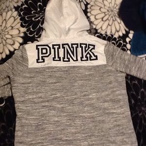 ❌Sold ❌Pink half zip hooded anorak